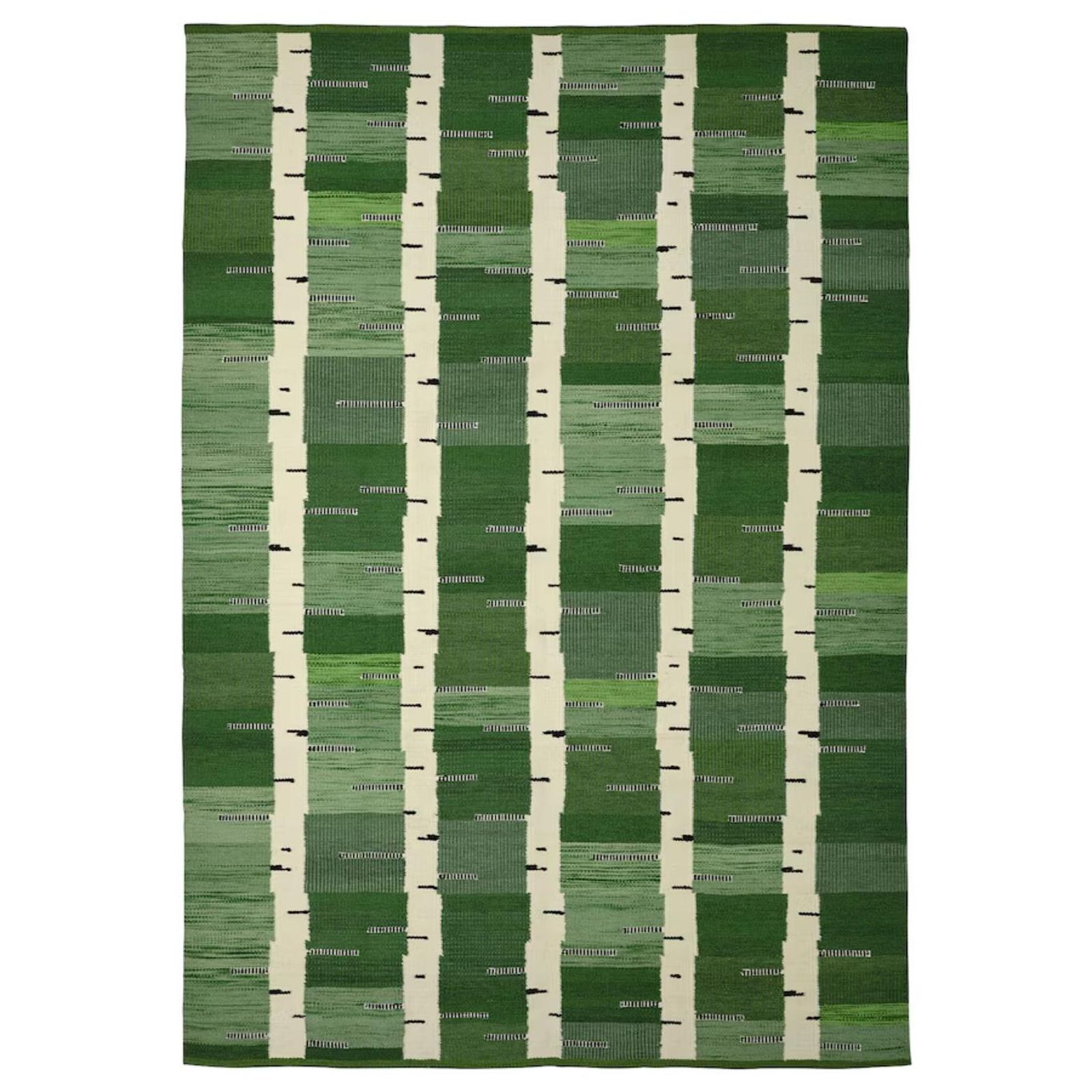 Alfombra verde tejida a mano de la colección actual. Alfombra verde tejida a mano de la colección actual.