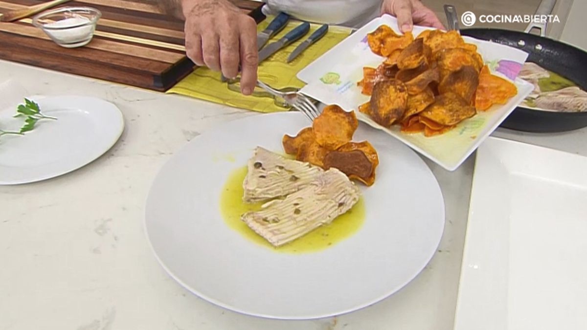 raya mantequilla alcaparras paso 6