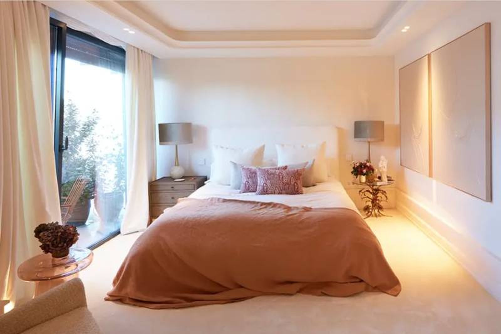 Dormitorio de la casa de Tamara Falcó. Dormitorio de la casa de Tamara Falcó.