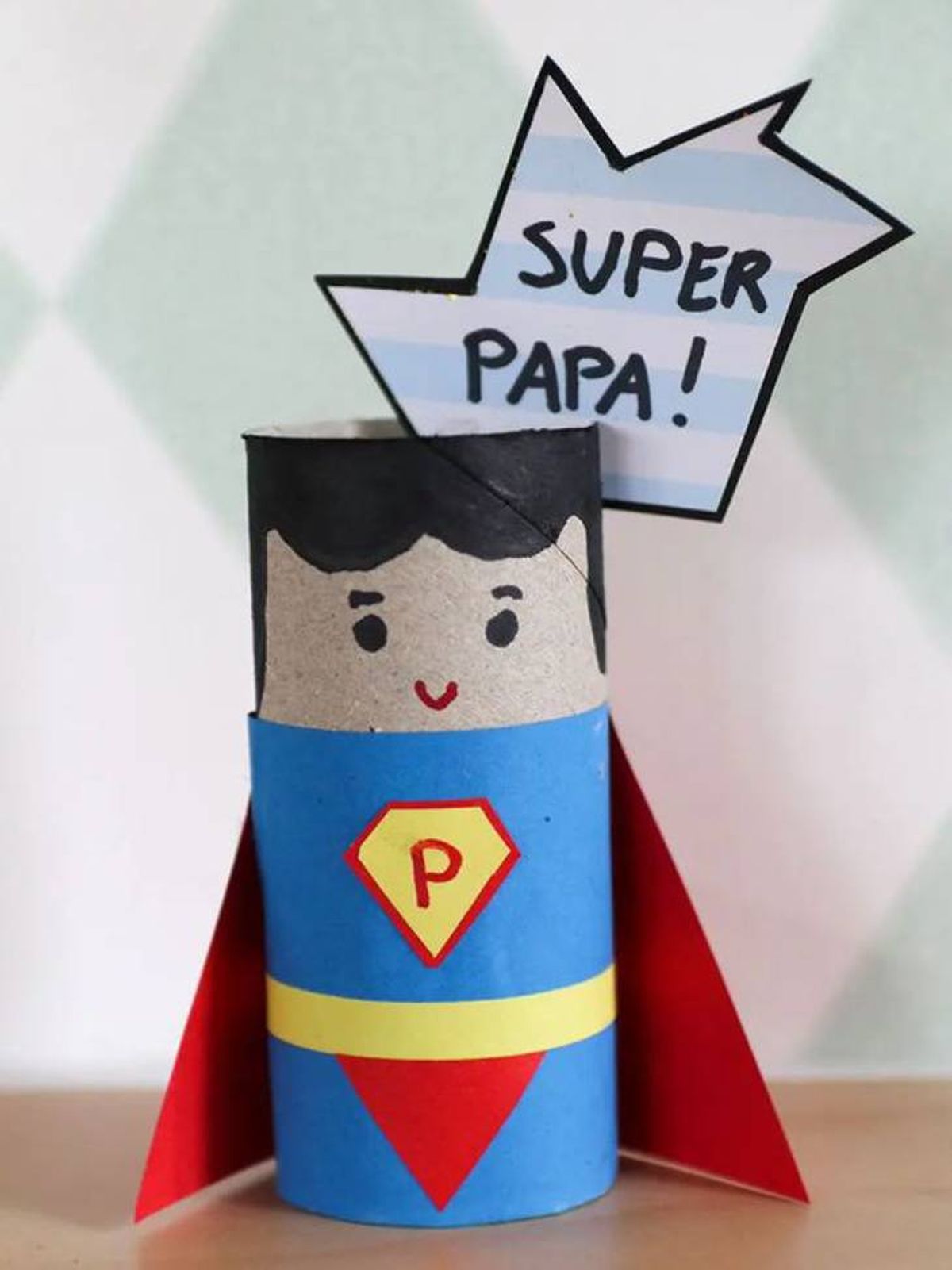 manualidades dia padre cuadro carton papel higienico pinterest LadyLemonade.nl Cynthia & Annemieke