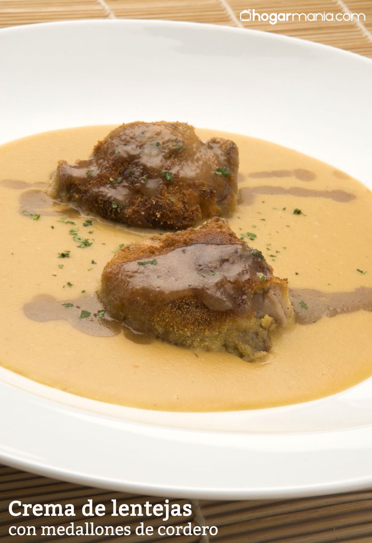 6109 1 Crema de lentejas con medallones de cordero vertical xl