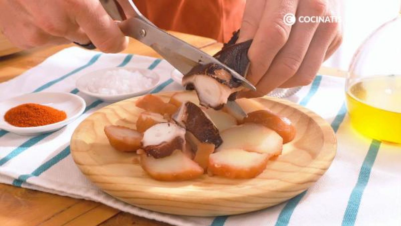 Receta pulpo a la gallega paso 4 Receta pulpo a la gallega paso 4