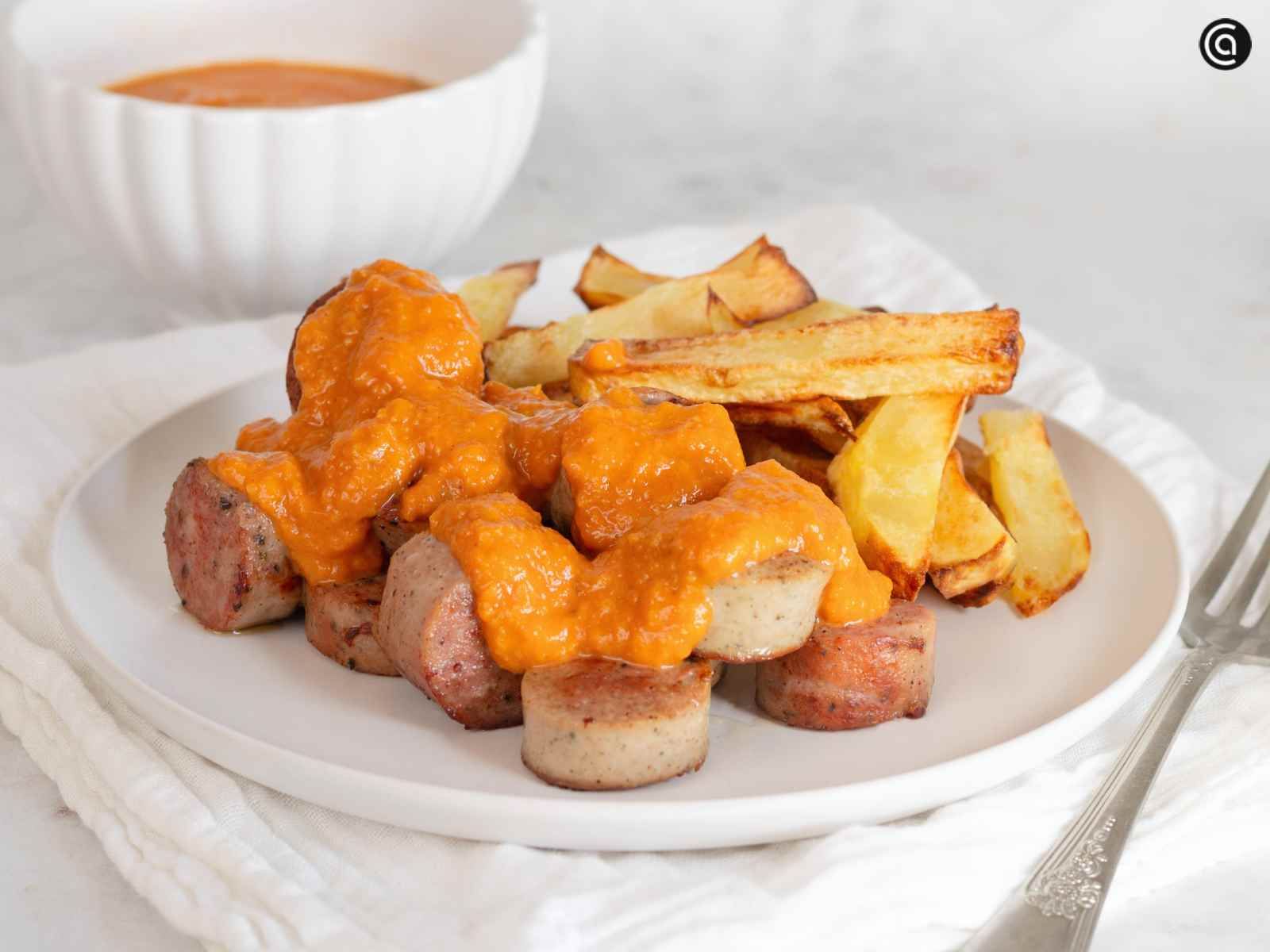 Currywurst casero
