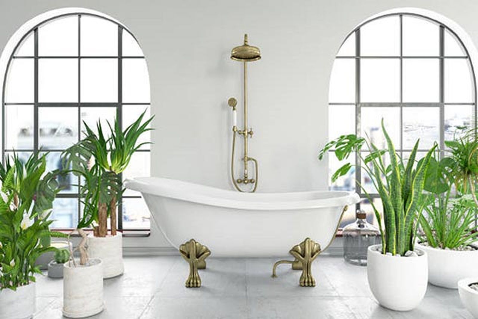 Razones para decorar el baño en color blanco 13