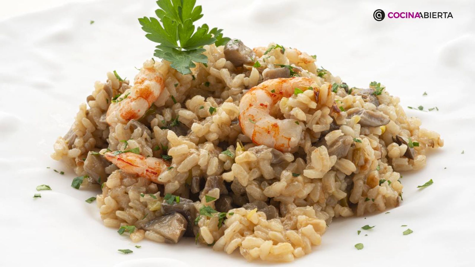 arroz setas gambas