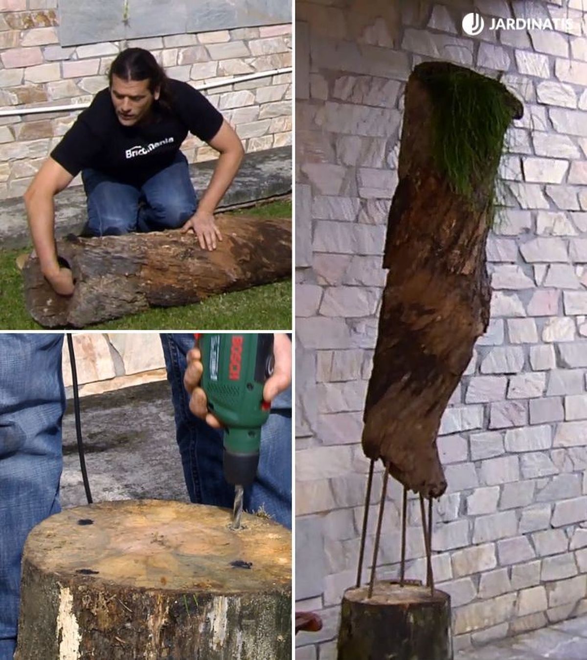 escultura vertical de jardin con rhipsalis brico 871