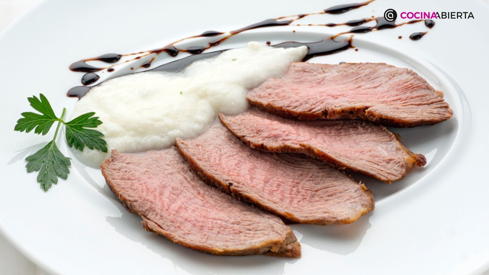 presa iberica al horno con pure de nabos receta