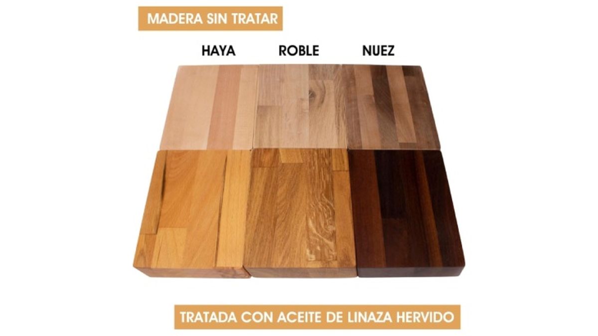 aceite de linaza para madera antes despues