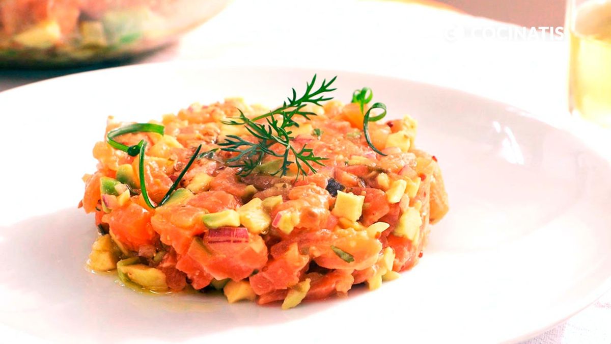 Receta de tartar de salmón y aguacate