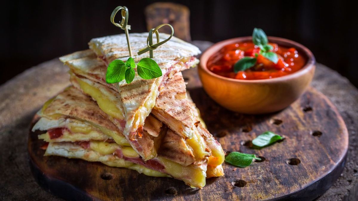 Quesadillas de jamón y queso
