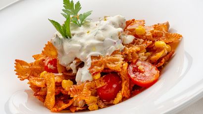 Ensalada de pasta crujiente, receta de Joseba Arguiñano