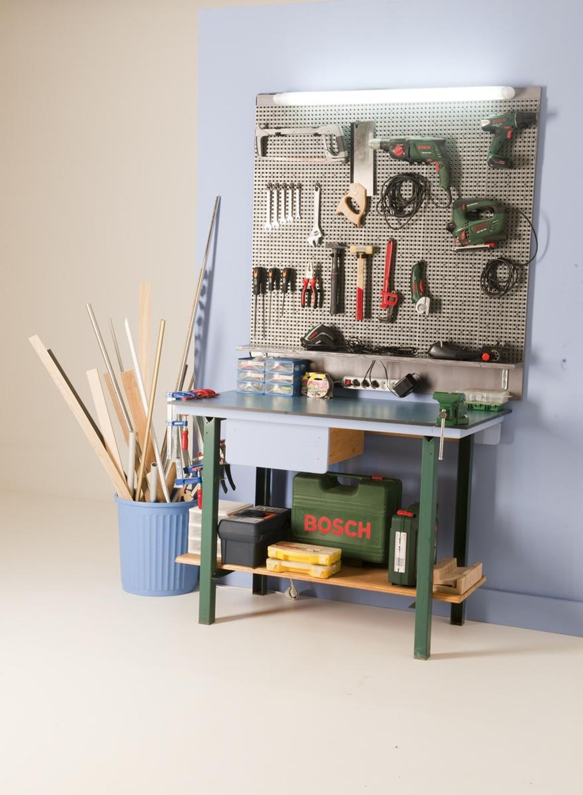 Panel de herramientas para el taller