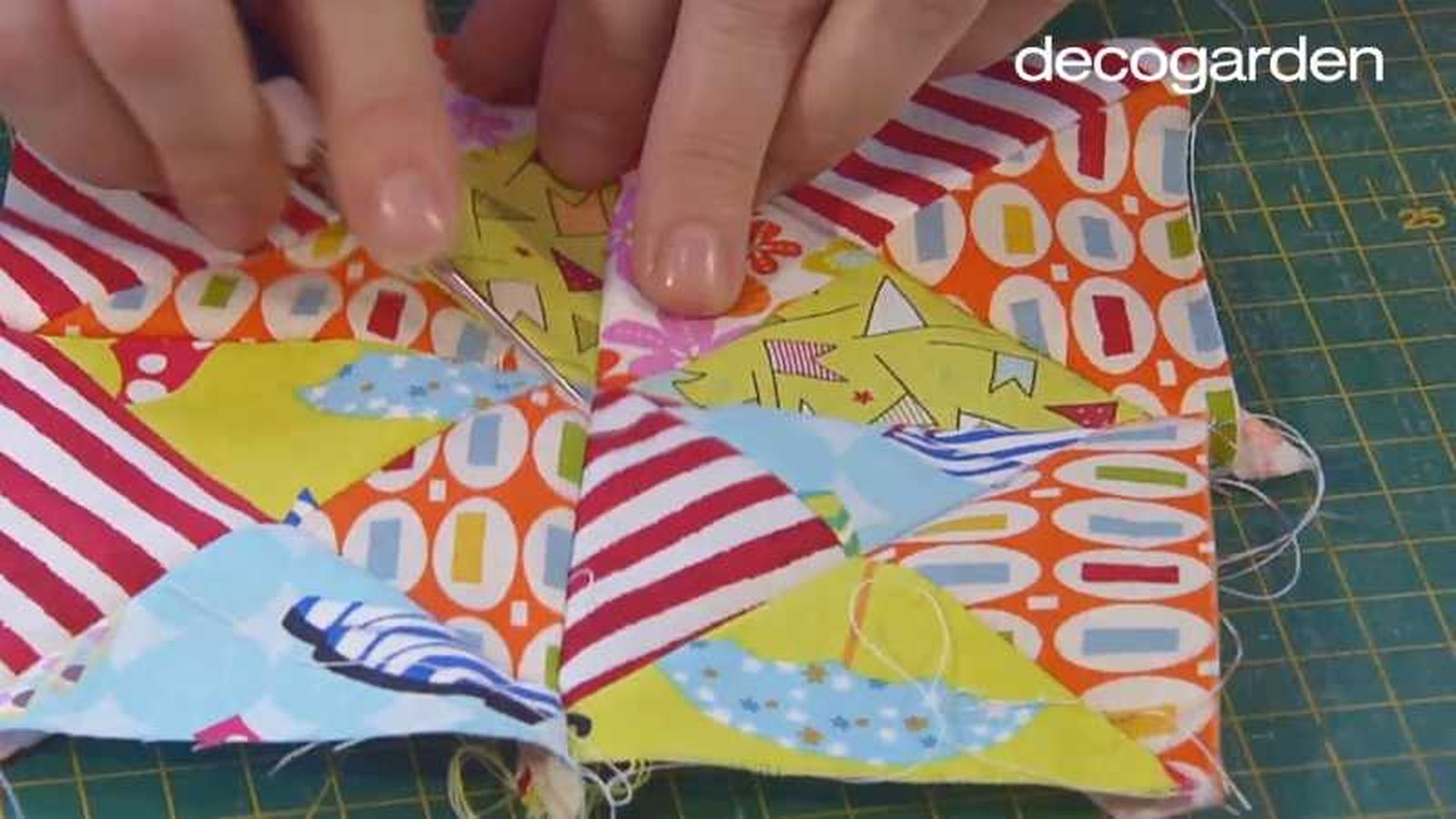 Sexto paso para forrar un capazo.
