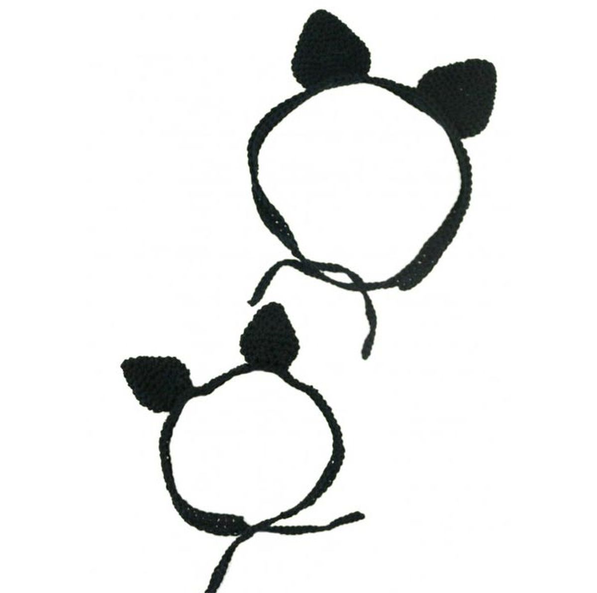 Cómo tejer diadema con orejas de gato de crochet