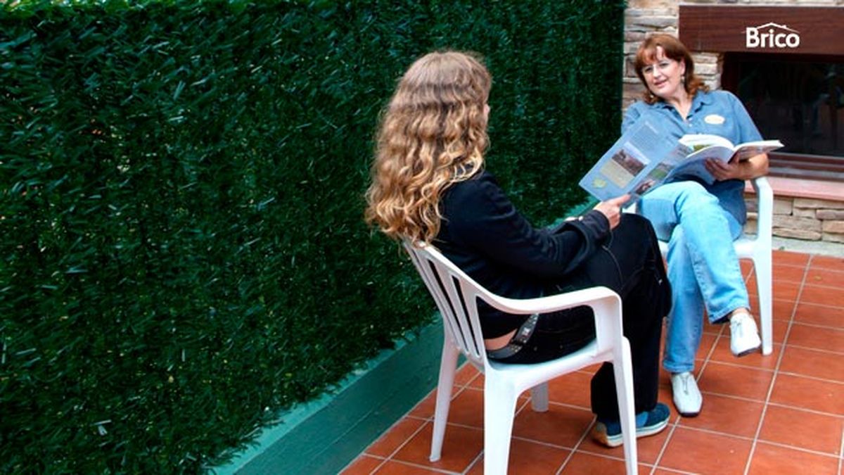 Separación con seto artificial paso 6