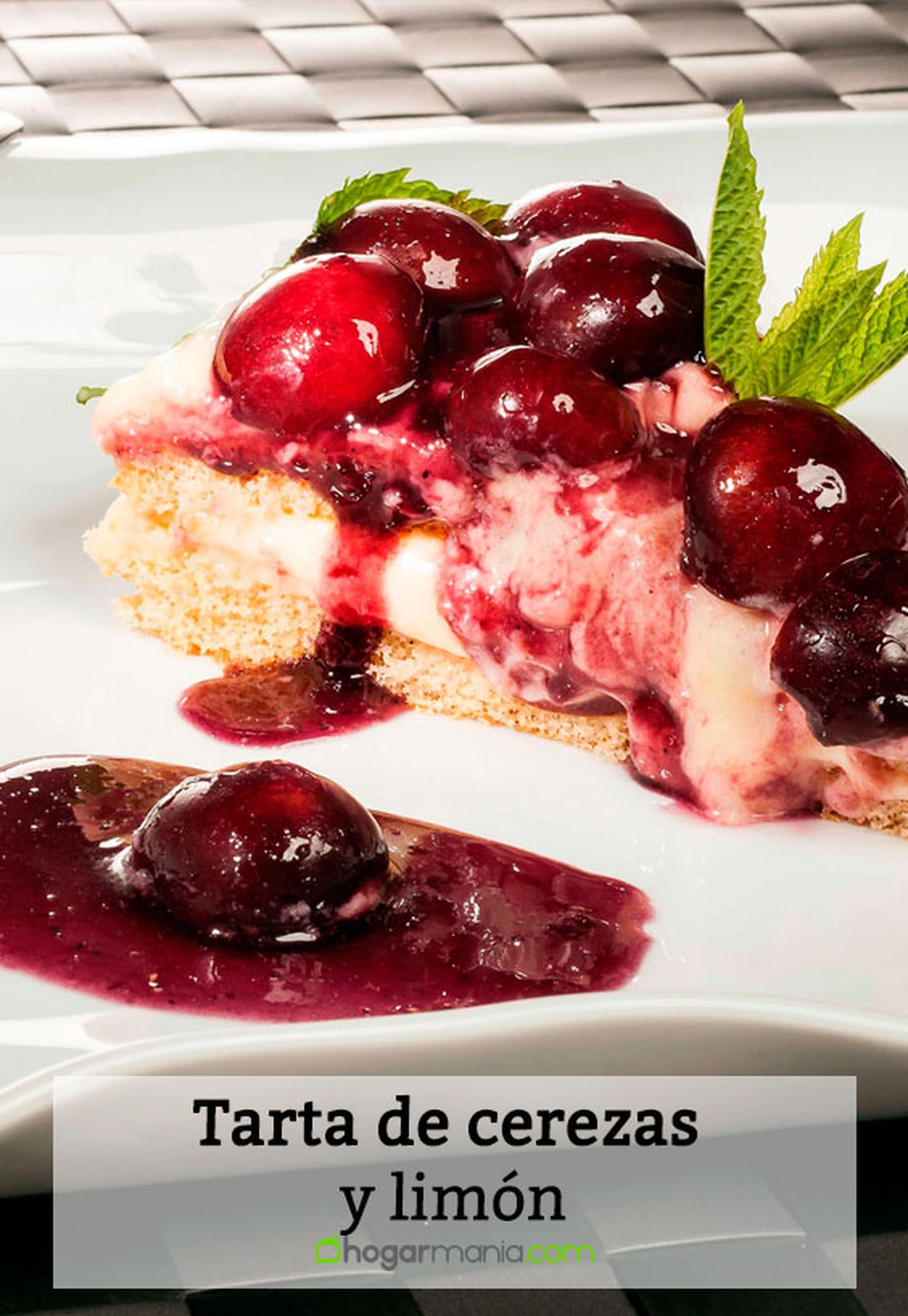 tarta cerezas limon pin tarta cerezas limon pin