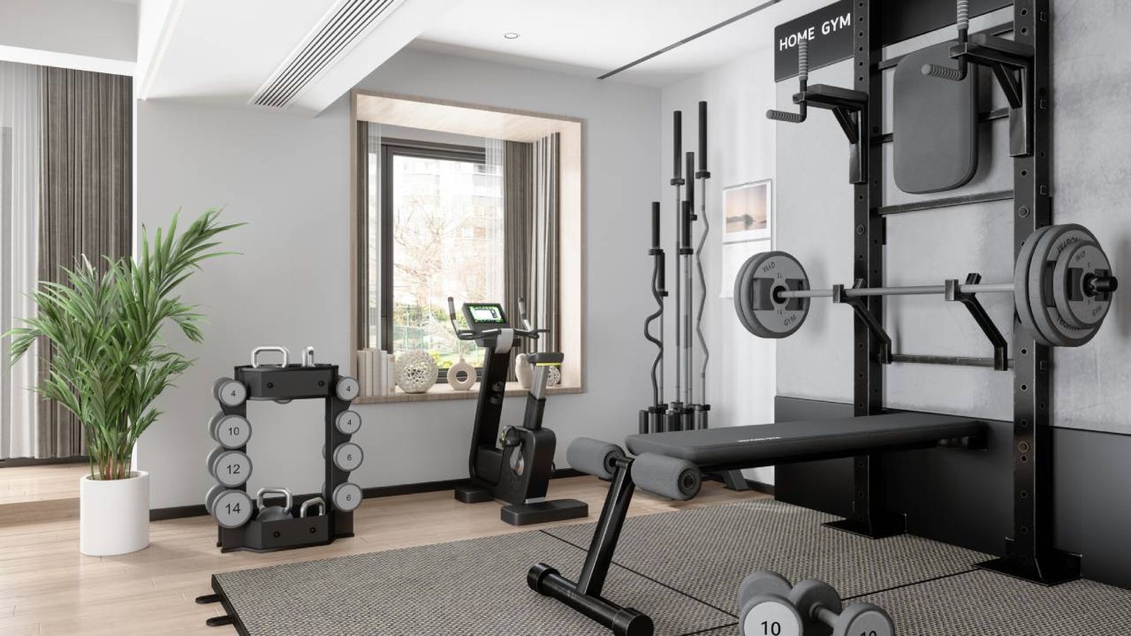Gimnasio en casa.