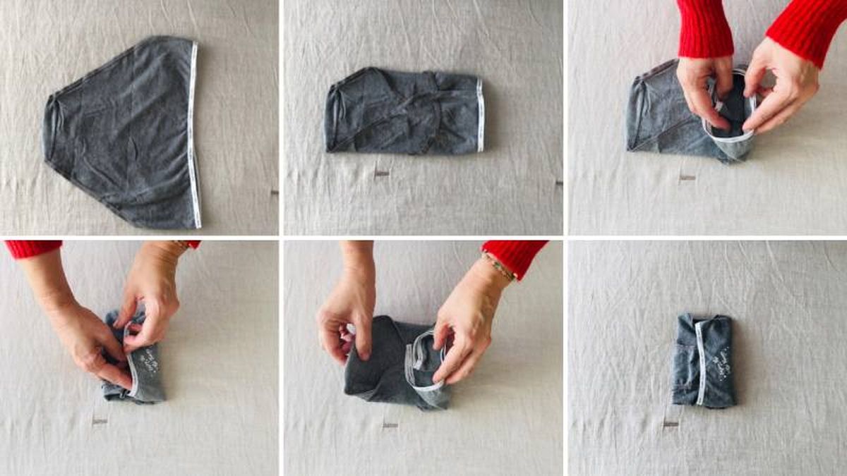 Pasos para doblar ropa interior