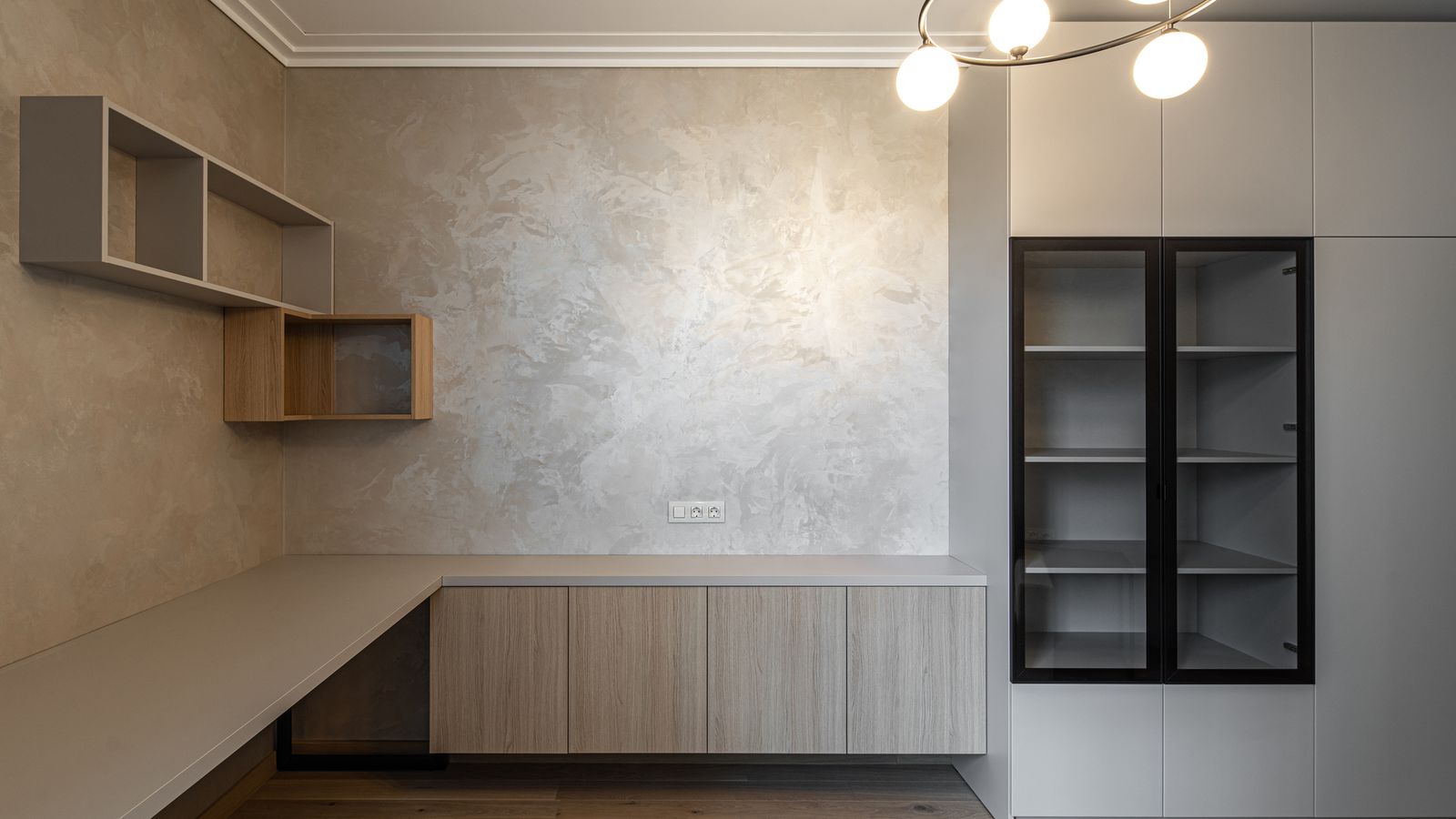 Los muebles de obra se construyen directamente sobre la superficie