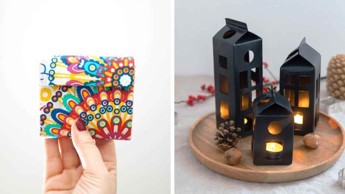 usos envase tetrabrik monedero portavelas