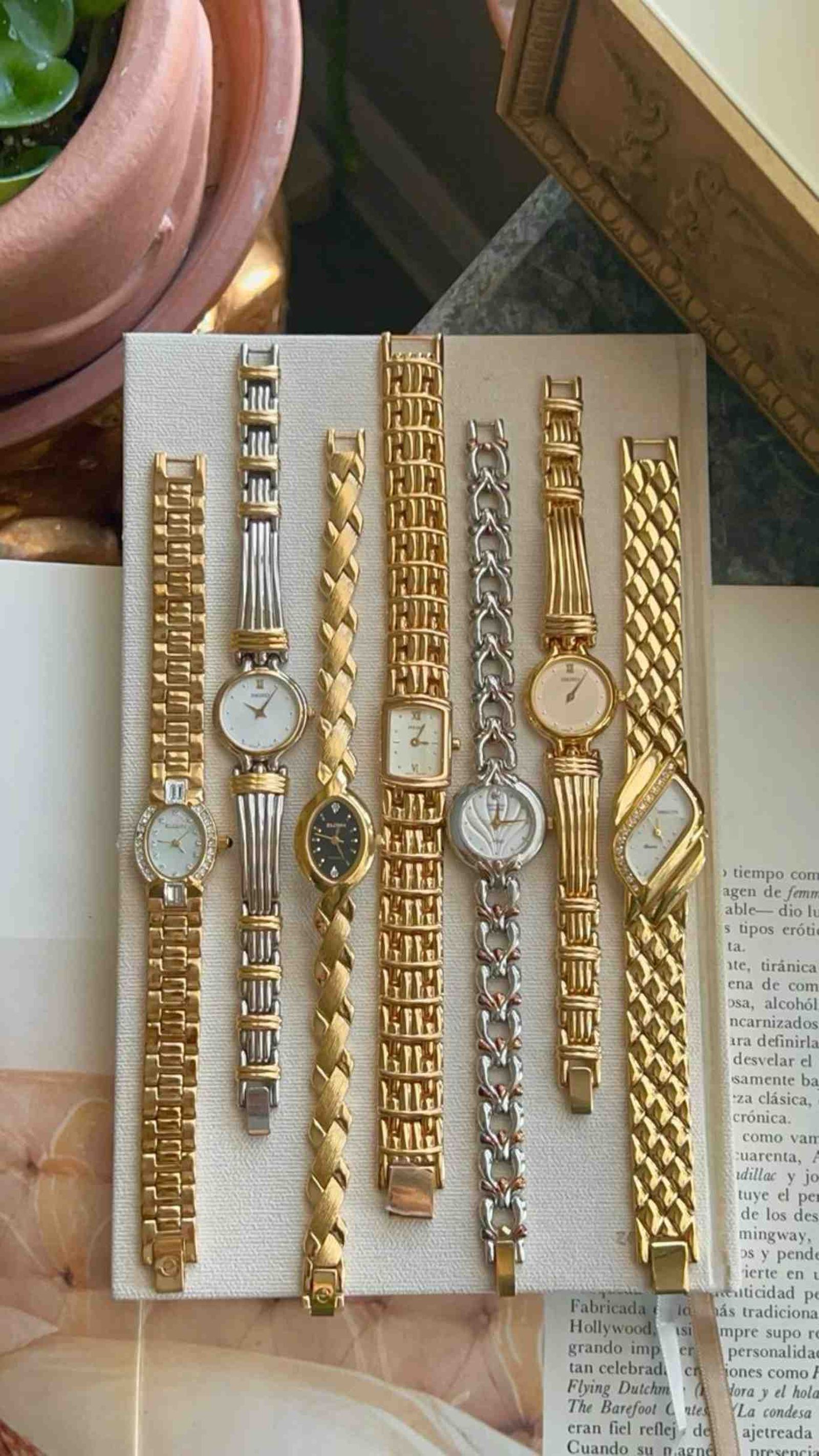 Relojes de cadena vintage.