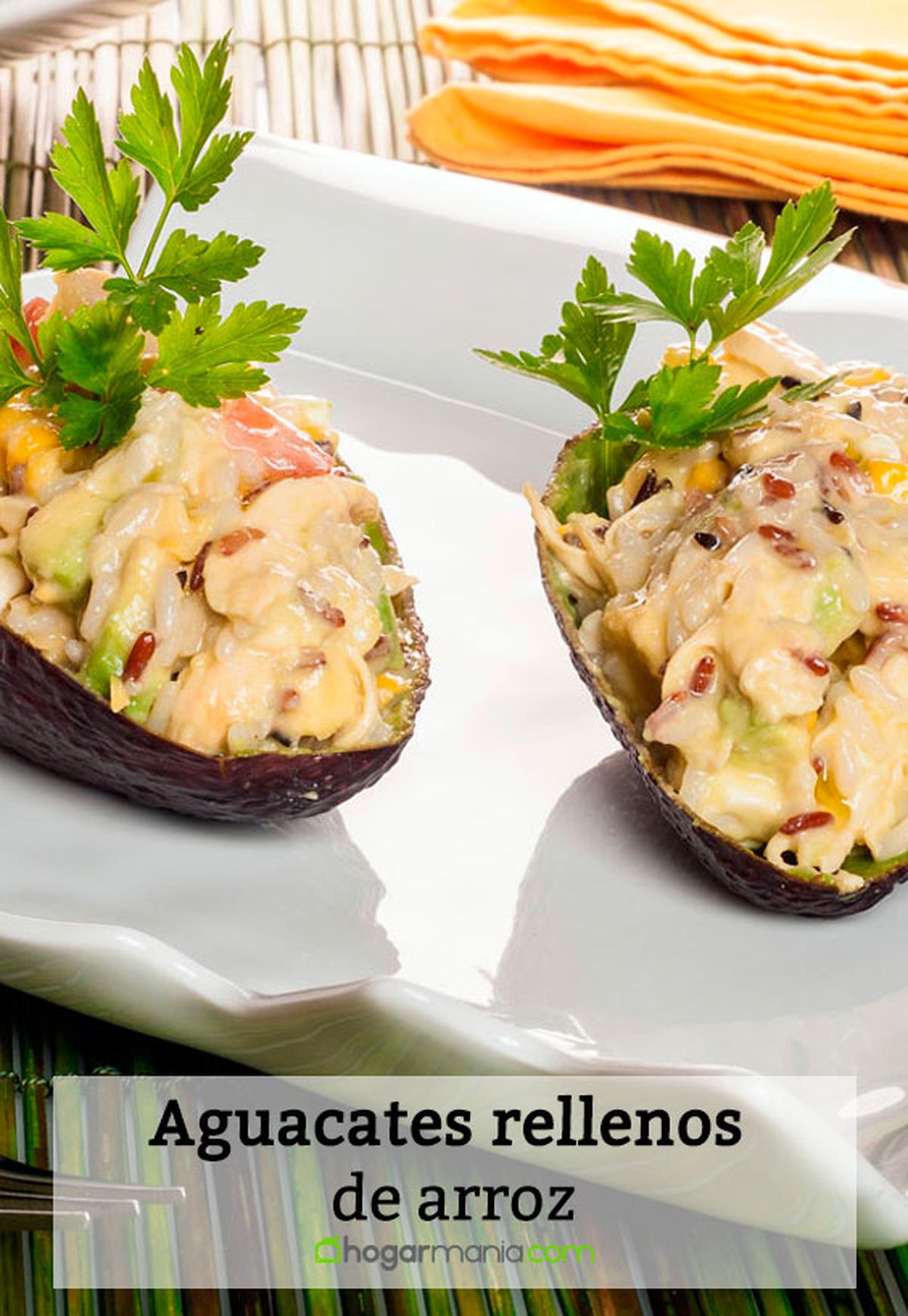 aguacates rellenos arroz pin