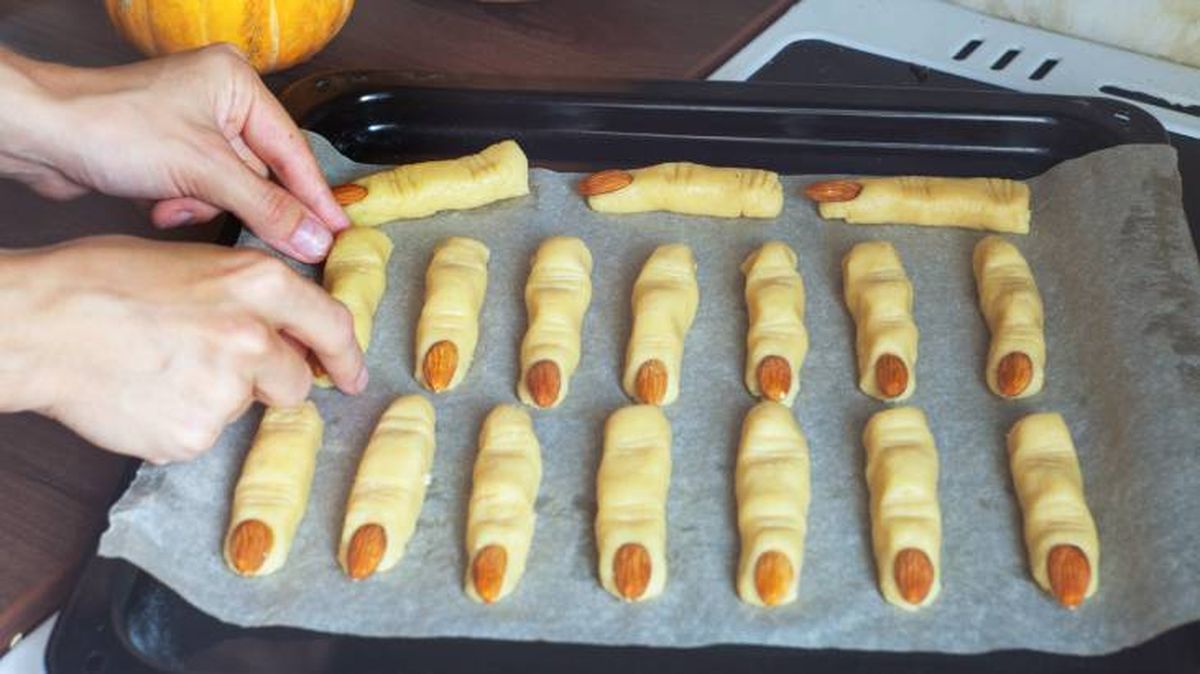 dedos de bruja halloween horno