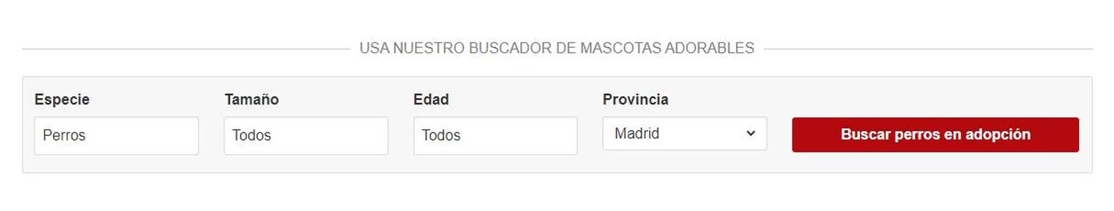 buscador de animales en adopcion provincias espana kiwoko