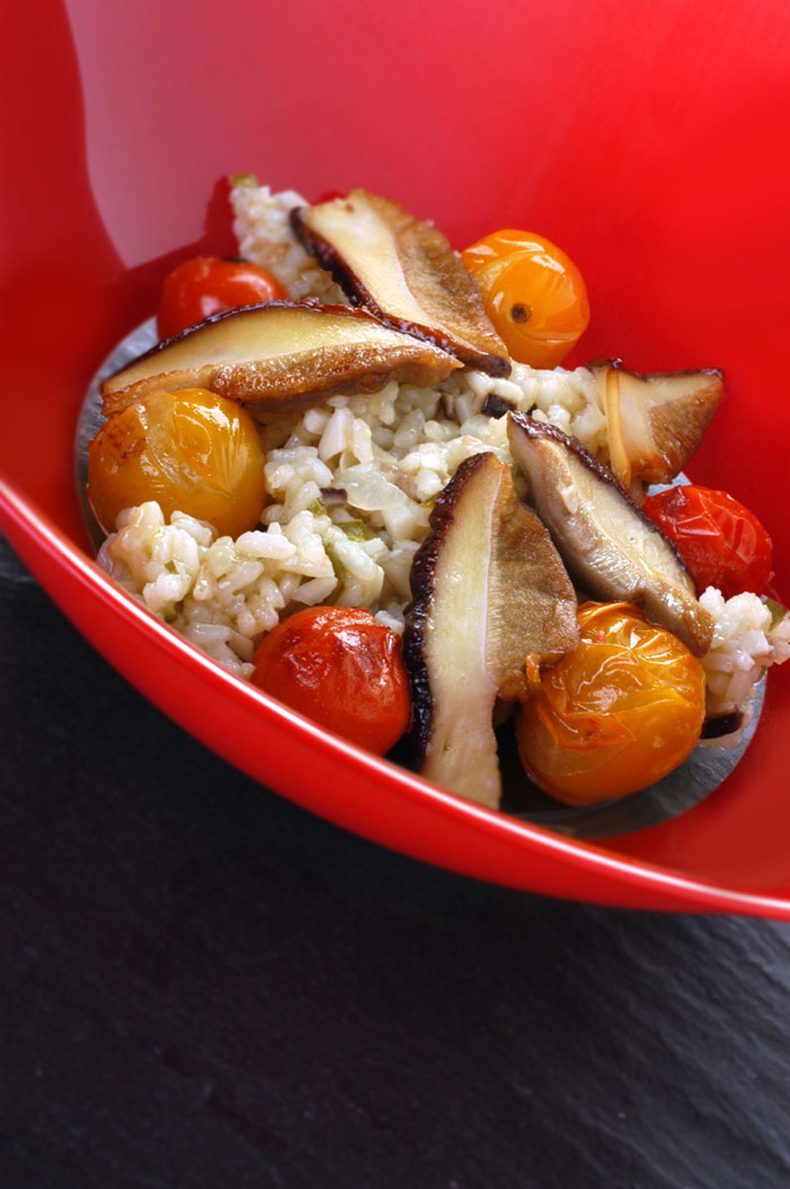 Arroz con hongos