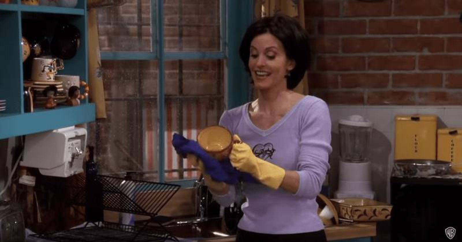 Courteney Cox interpreta a Mónica Geller en Friends Courteney Cox interpreta a Mónica Geller en Friends