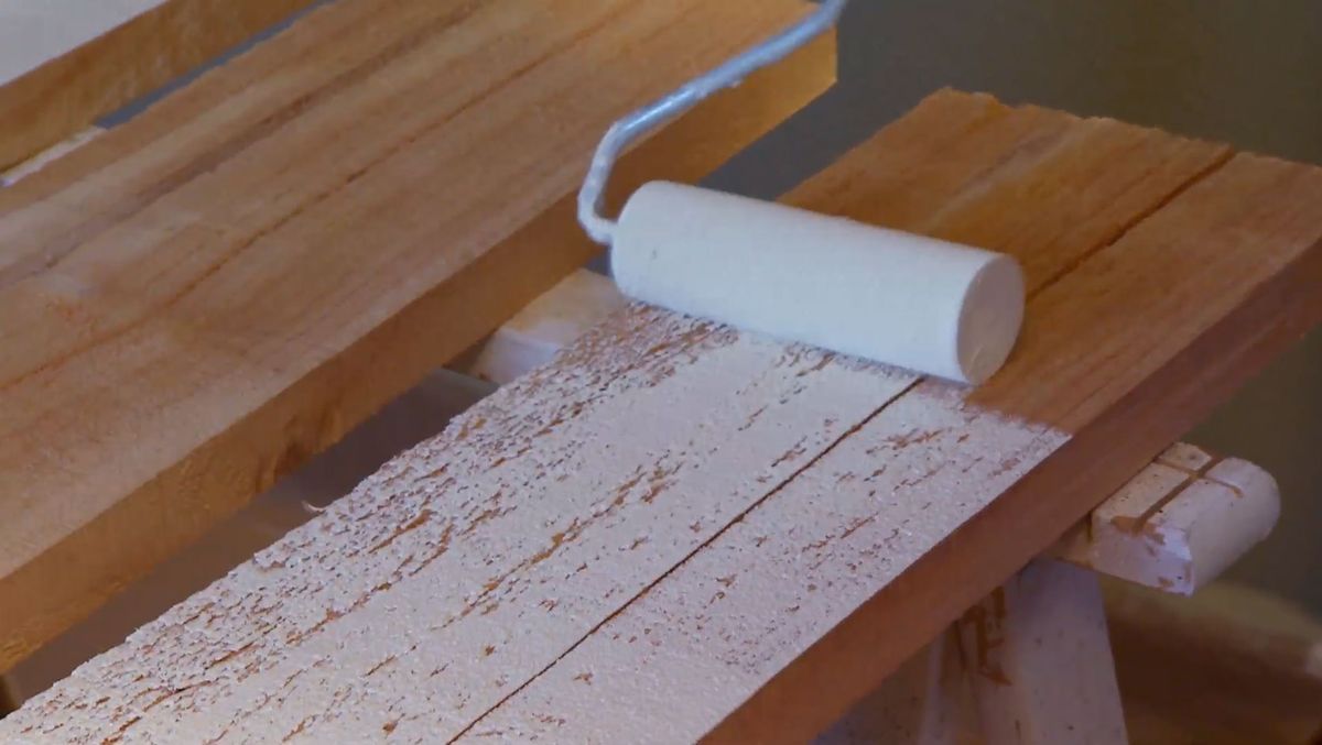 Dormitorio de estilo natural en verde y blanco paso 6