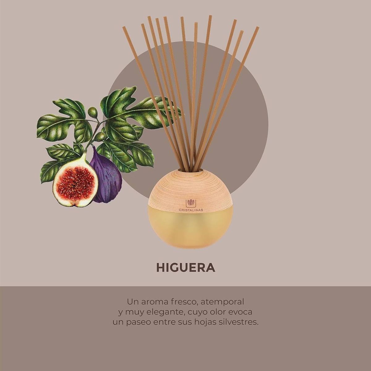Ambientador con olor a higuera de CRISTALINAS