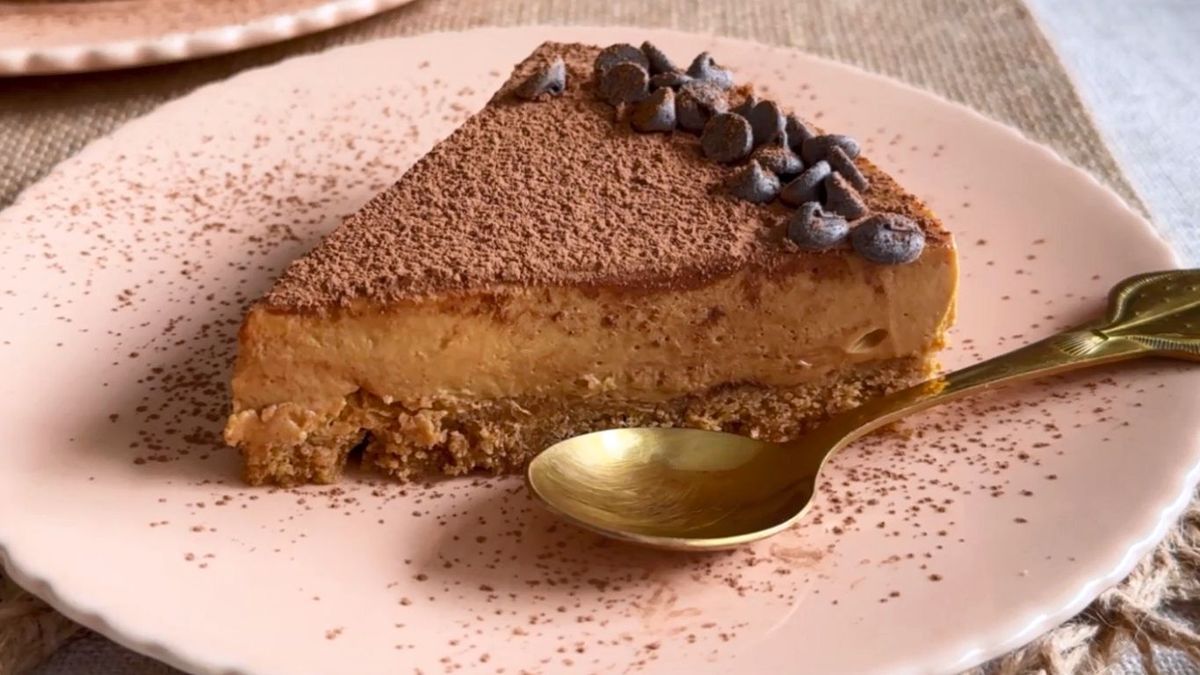 Tarta de queso y dulce de leche
