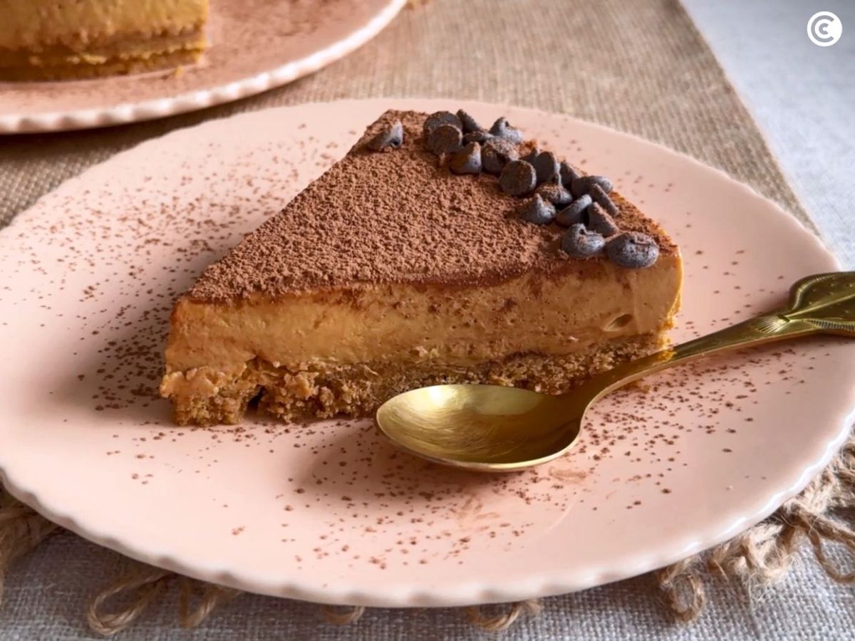 Tarta de queso y dulce de leche