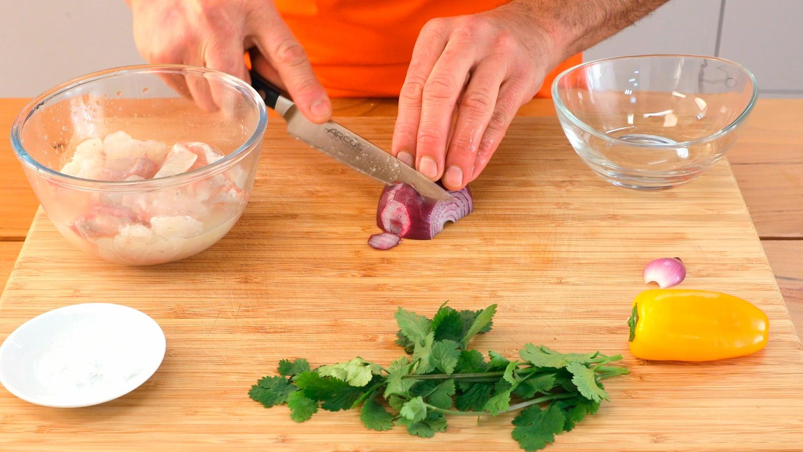 Receta de ceviche peruano paso 4 Receta de ceviche peruano paso 4