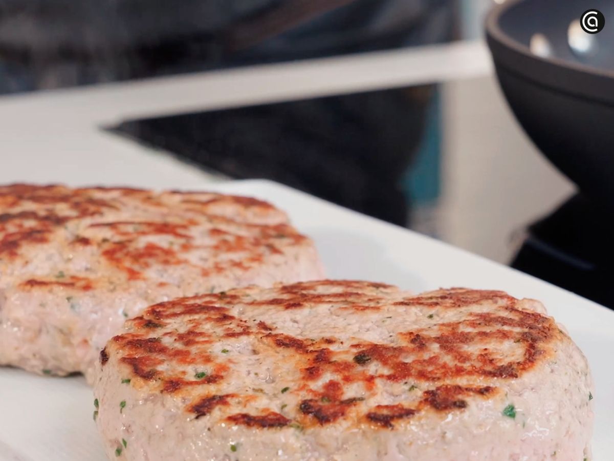 Hamburguesa con queso de cabra - paso 3