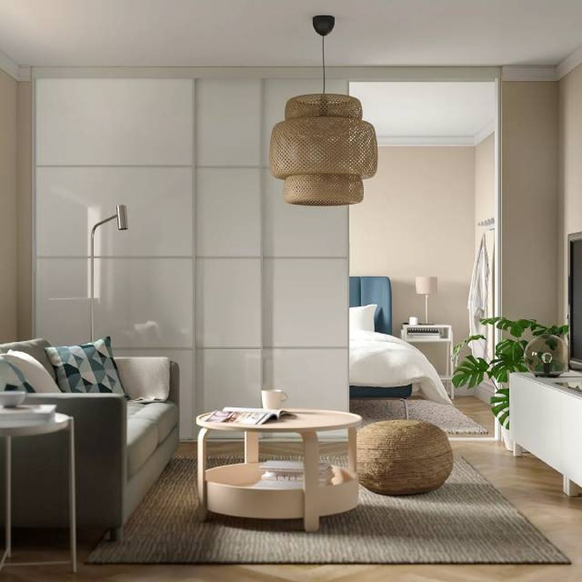 Puertas correderas de cristal ahorran espacio y separan los ambientes sin perder luminosidad 7