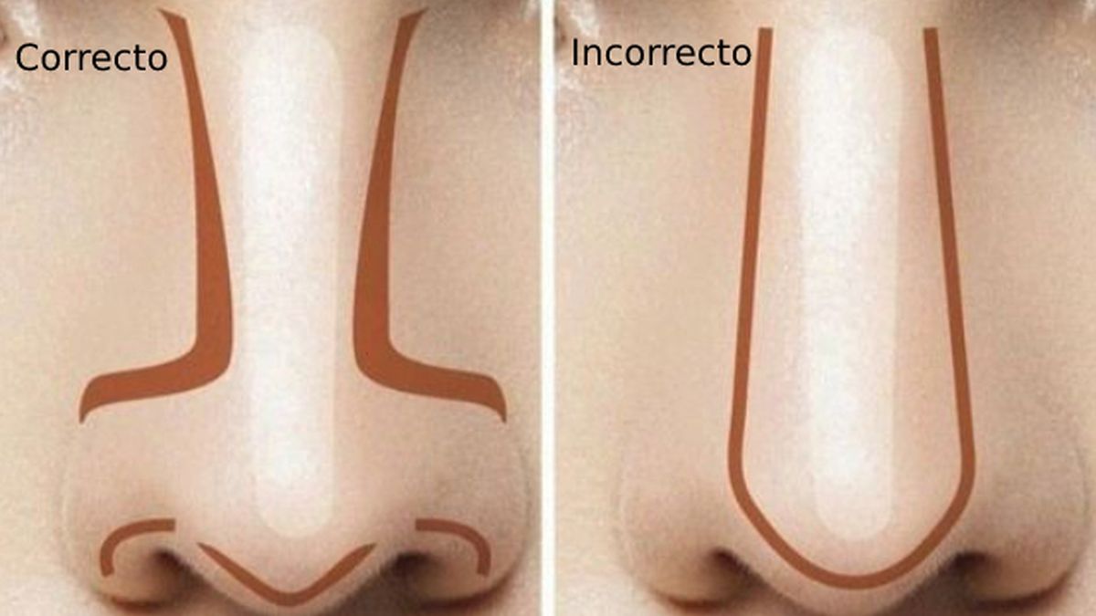 como maquillarte para disimular nariz