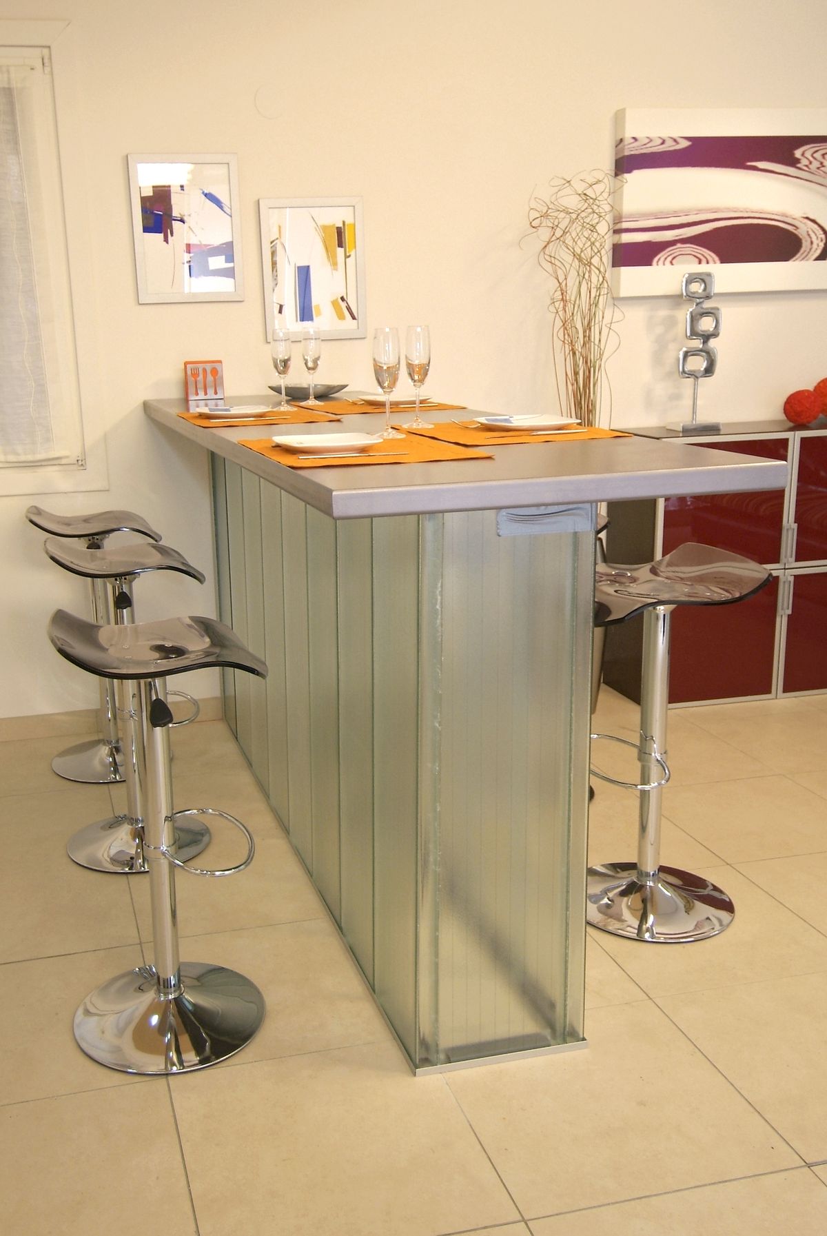 Barra de mesa translúcida   Paso 20