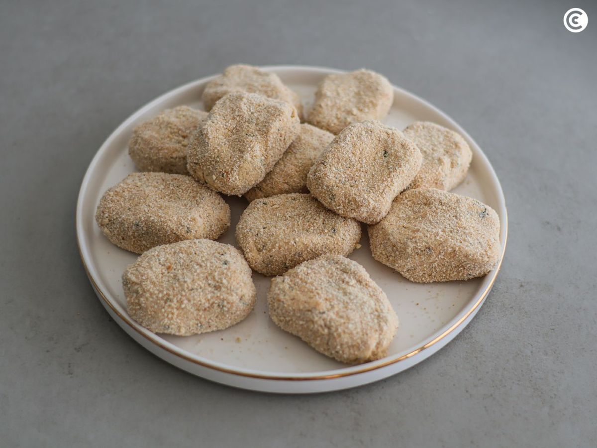 Cmpanar los nuggets veganos