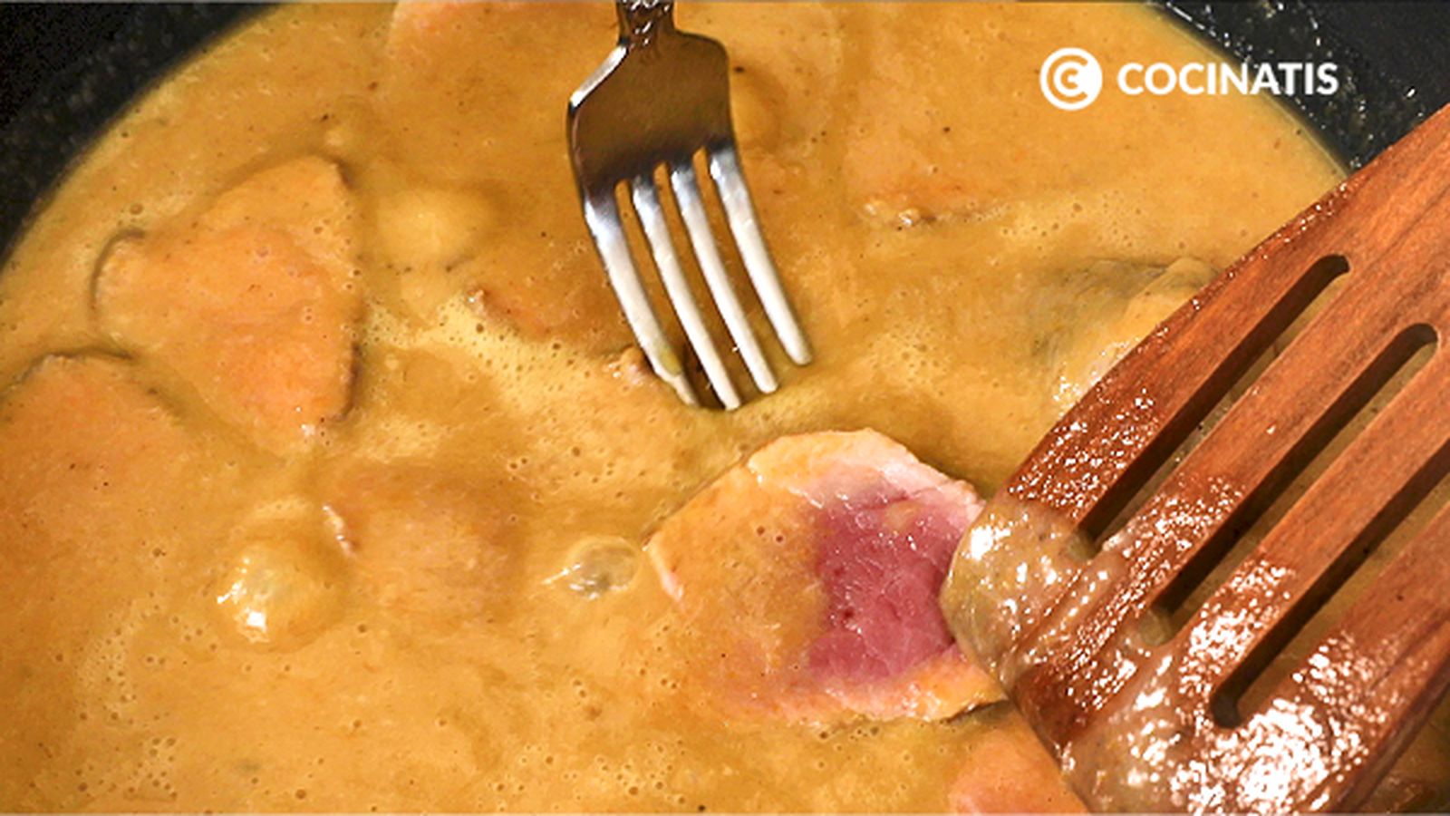 Cocinar solomillo en salsa 