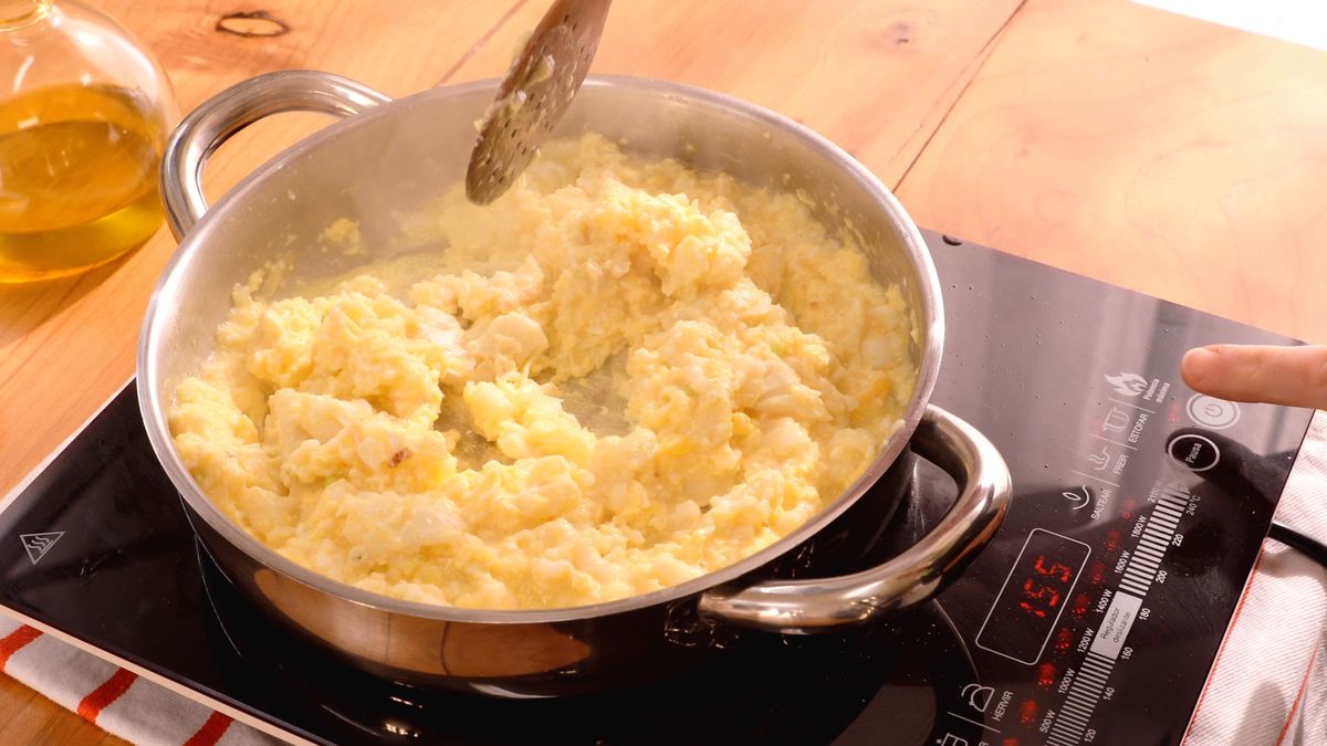 Revuelto de bacalao  paso 5