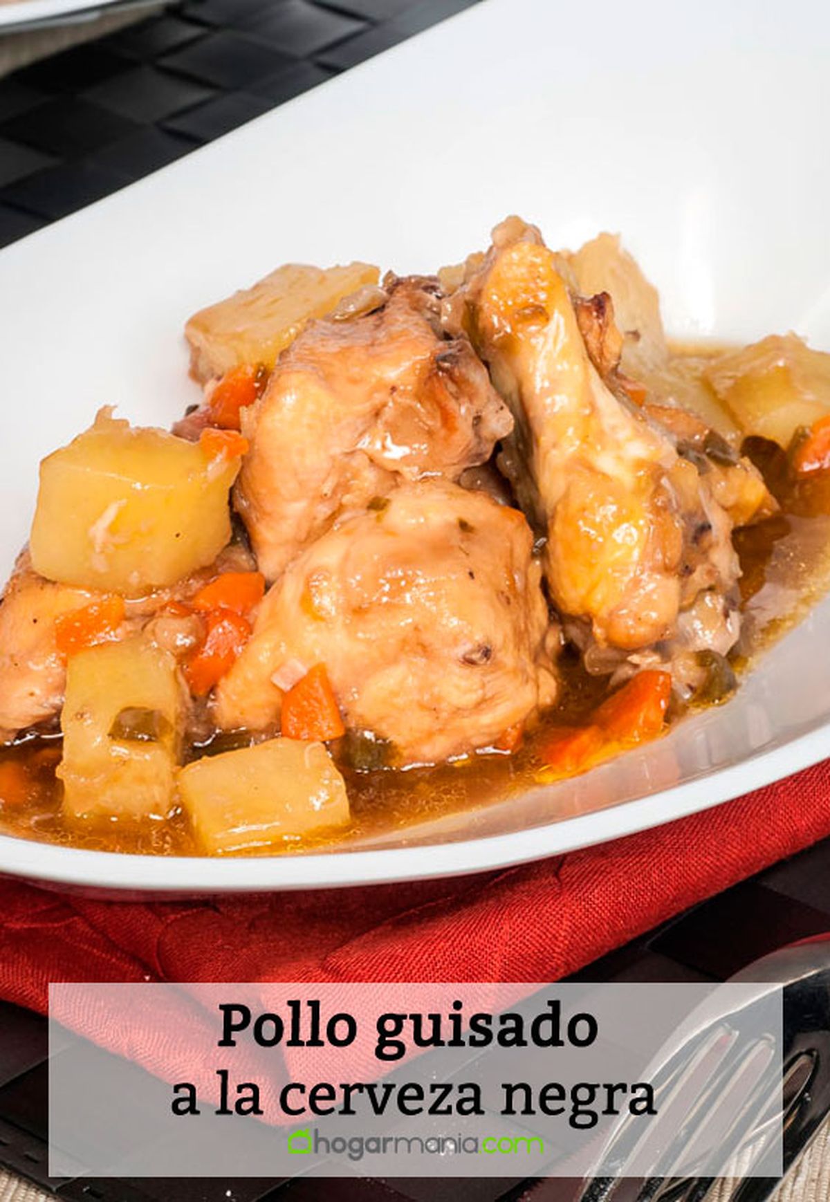 pollo guisado cerveza negra pin