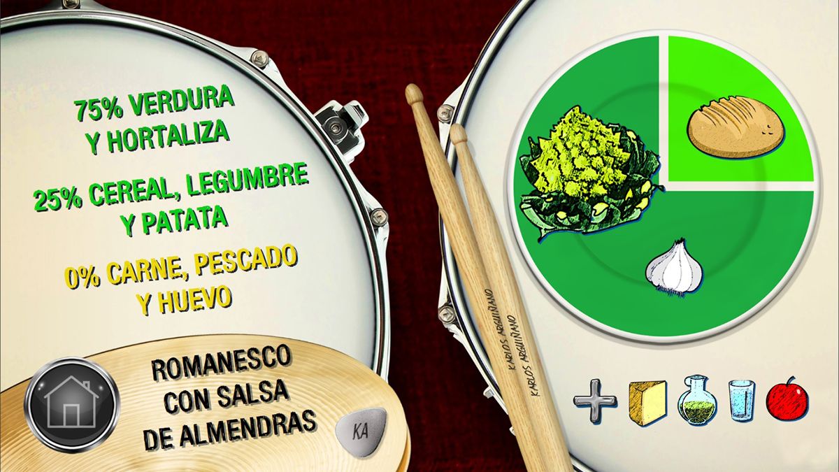 romanesco salsa plato