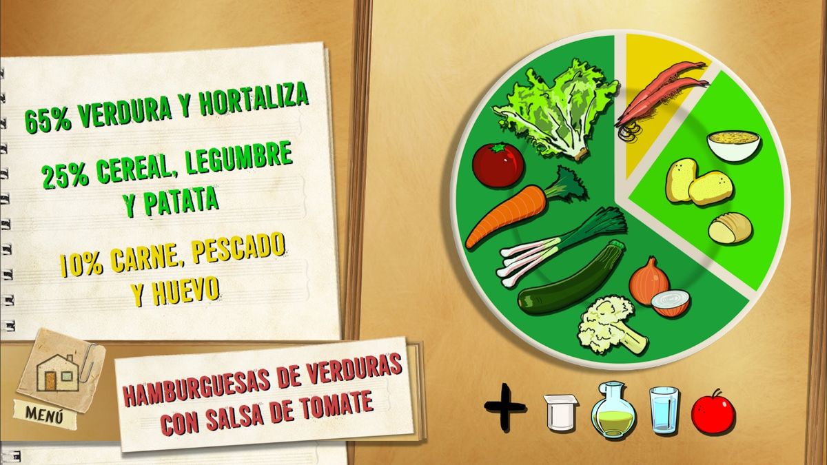6103 1 Hamburguesas de verduras con salsa de tomate plato
