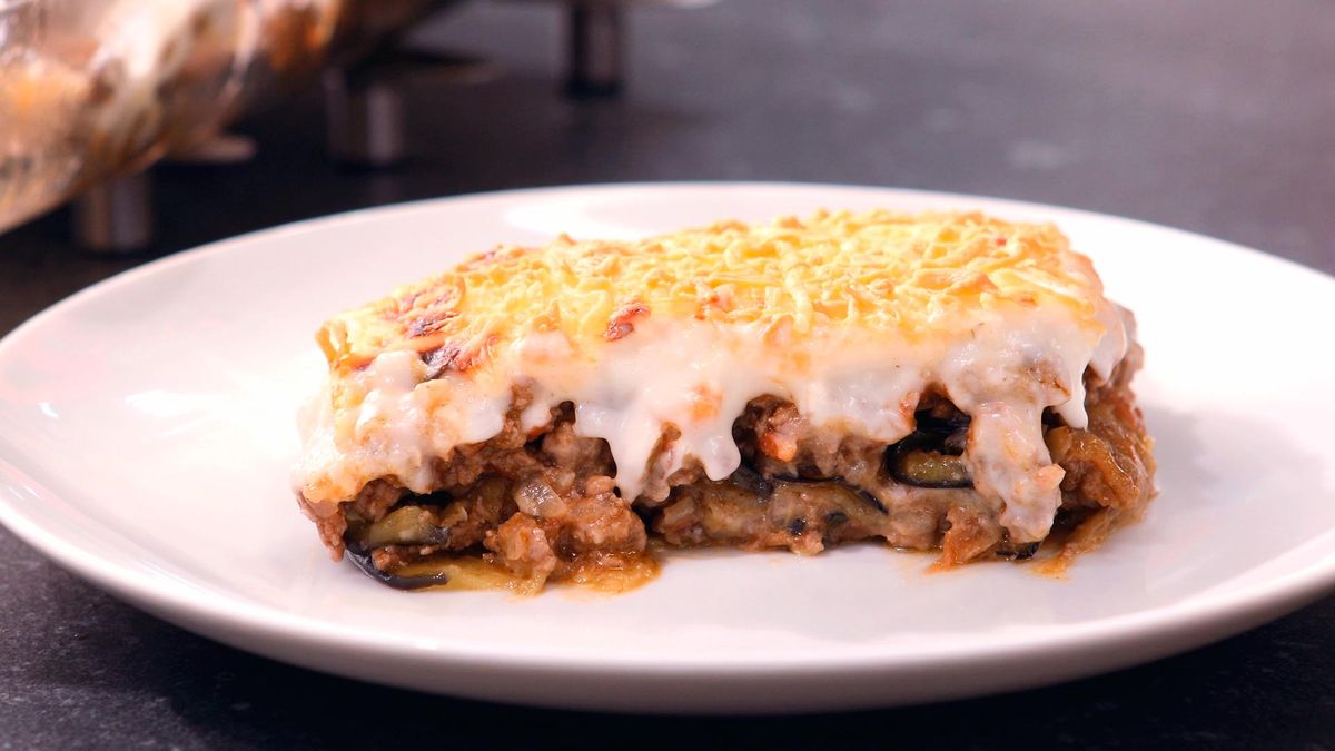Musaka, la lasaña de berenjenas griega