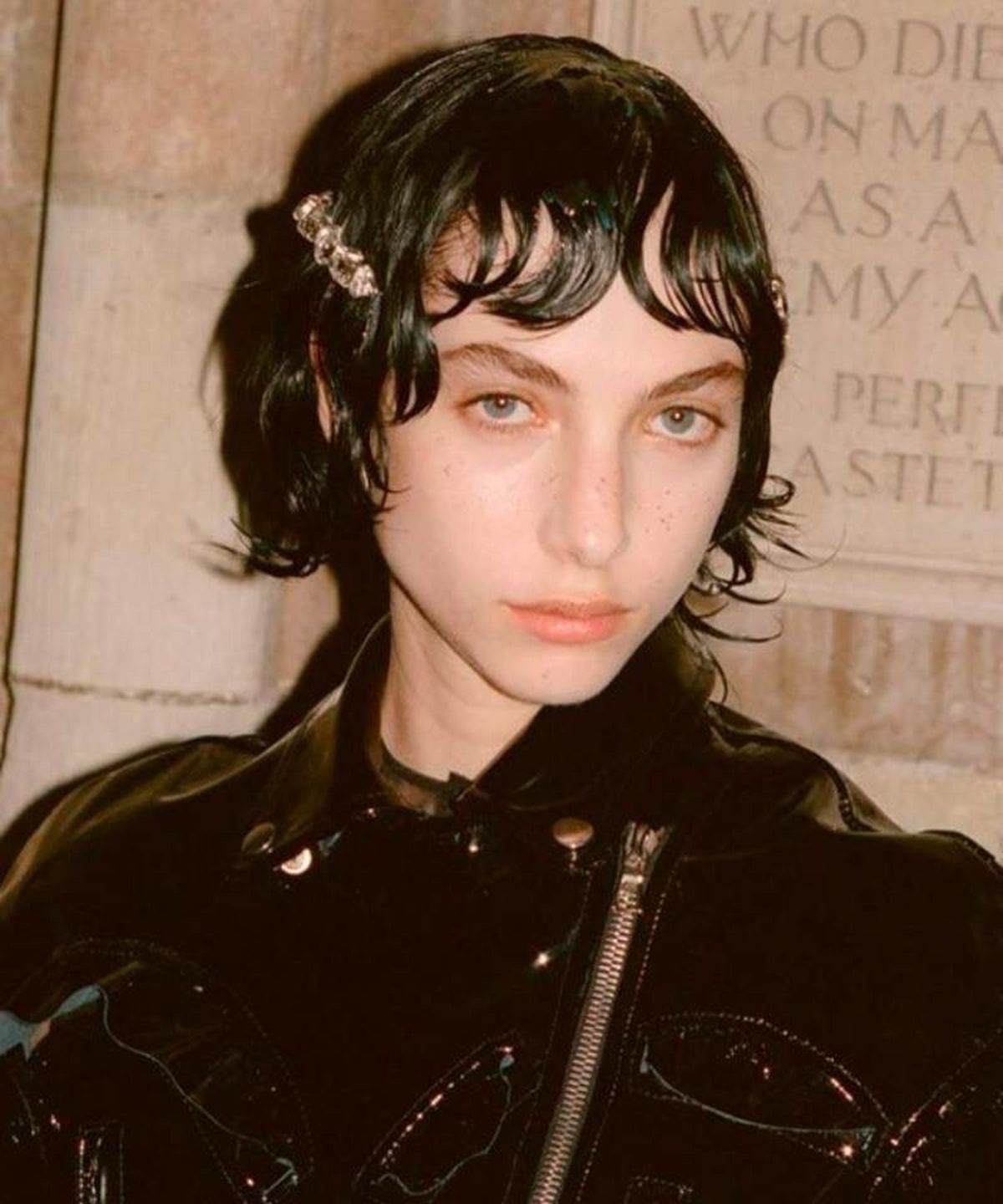 Peinado efecto mojado