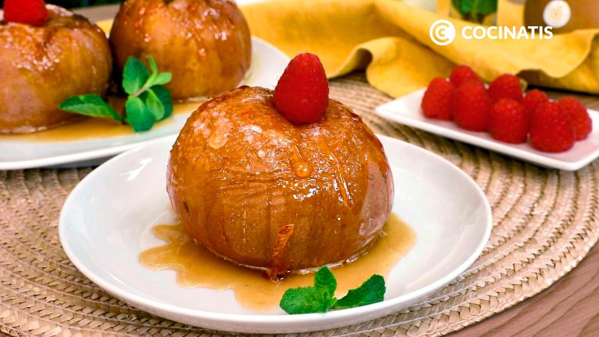 Receta de manzanas asadas al microondas