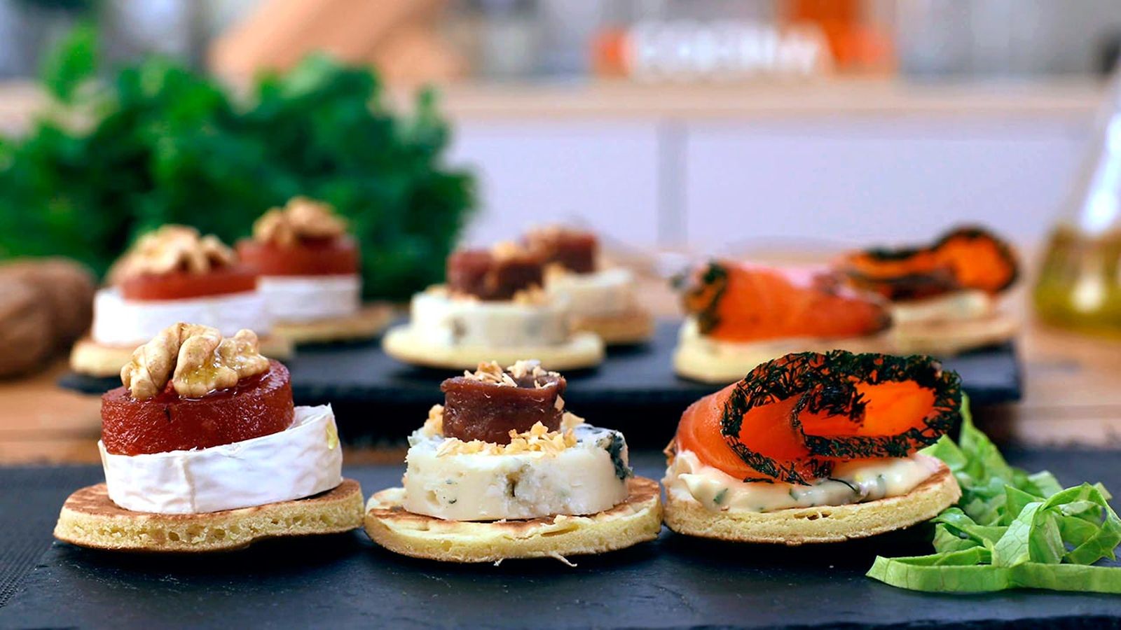 Surtido de blinis salados paso 6 Surtido de blinis salados paso 6