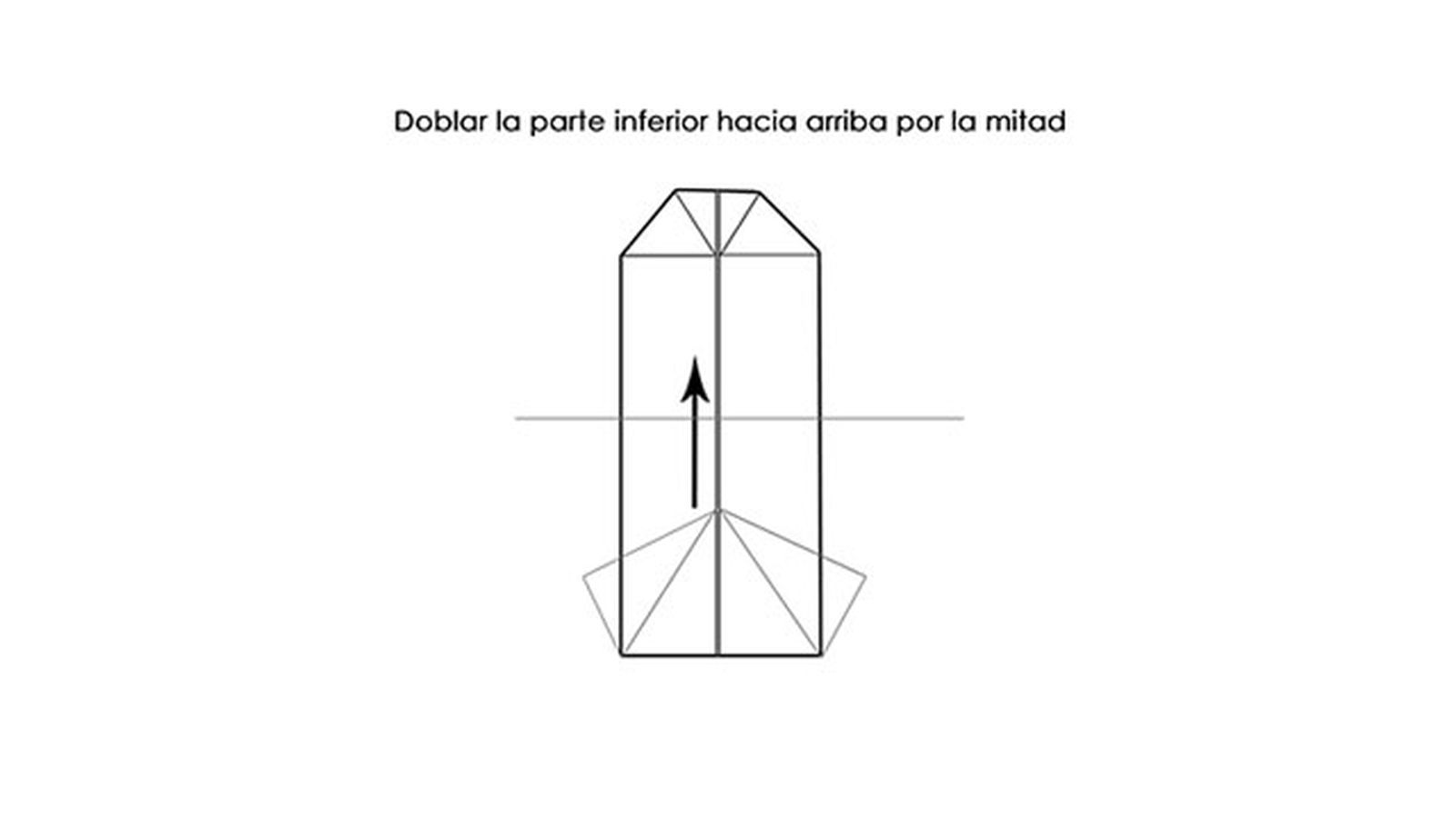 Hacer camisa origami paso 5 Hacer camisa origami paso 5